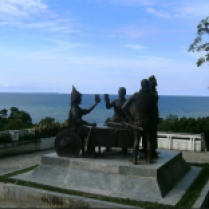 BLOOD COMPACT - Happened at Bo-ol, Tagbilaran City, Bohol, Philippines. History written down through their veins between SPANISH EXPLORER – Miguel López de Legazpi and BOHOLANO CHIEFTAIN – Datu Sikatuna of Bohol on March 16, 1565. So epic was their act, that this is the FIRST TREATY OF FRIENDSHIP THAT THE COUNTRY RECOGNIZED AND COULD BE OF THE WHOLE WORLD. They made a cut from their forearm, put the blood in a cup mixed with wine and drank. That was the way of sealing their friendship.